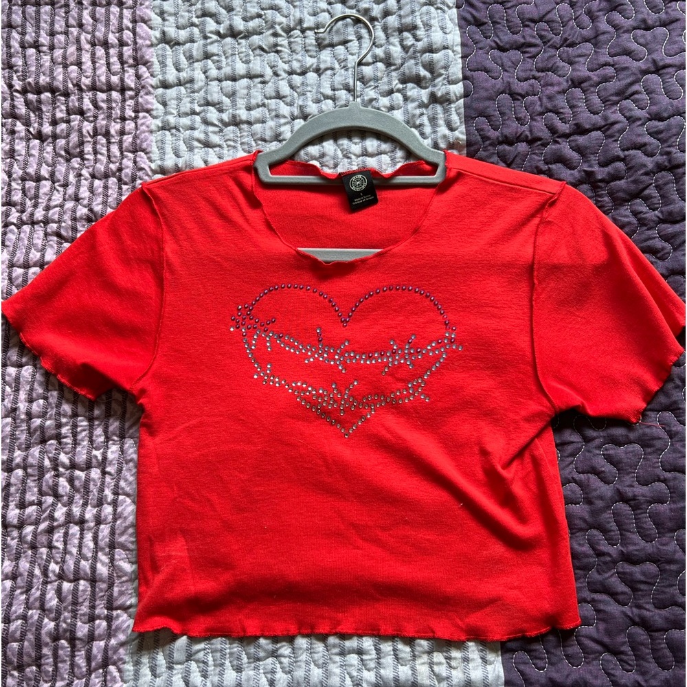 UO Rhinestone Crop Top